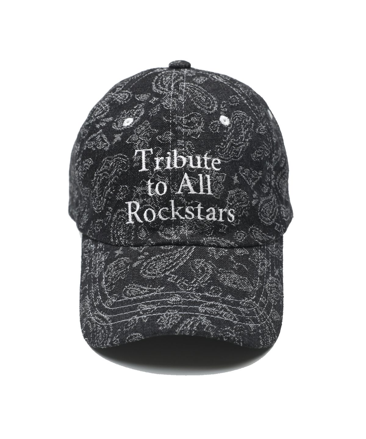 히피하우스(HIPPIE HAUS) Embroidered Ball Cap_Black Paisley