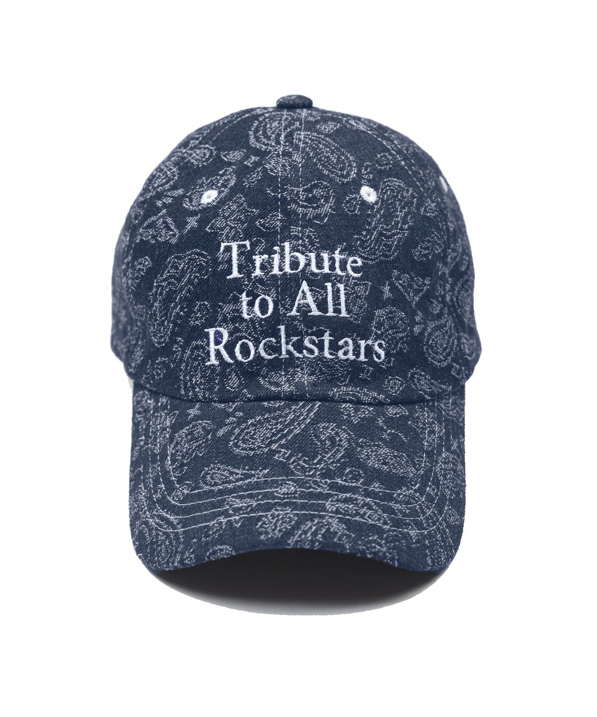히피하우스(HIPPIE HAUS) Embroidered Ball Cap_Blue Paisley