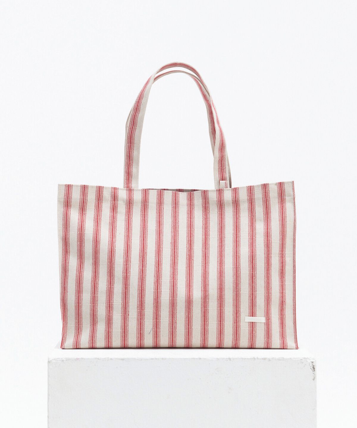윈더(WINDER) MARKET TOTE BAG - RED STRIPE