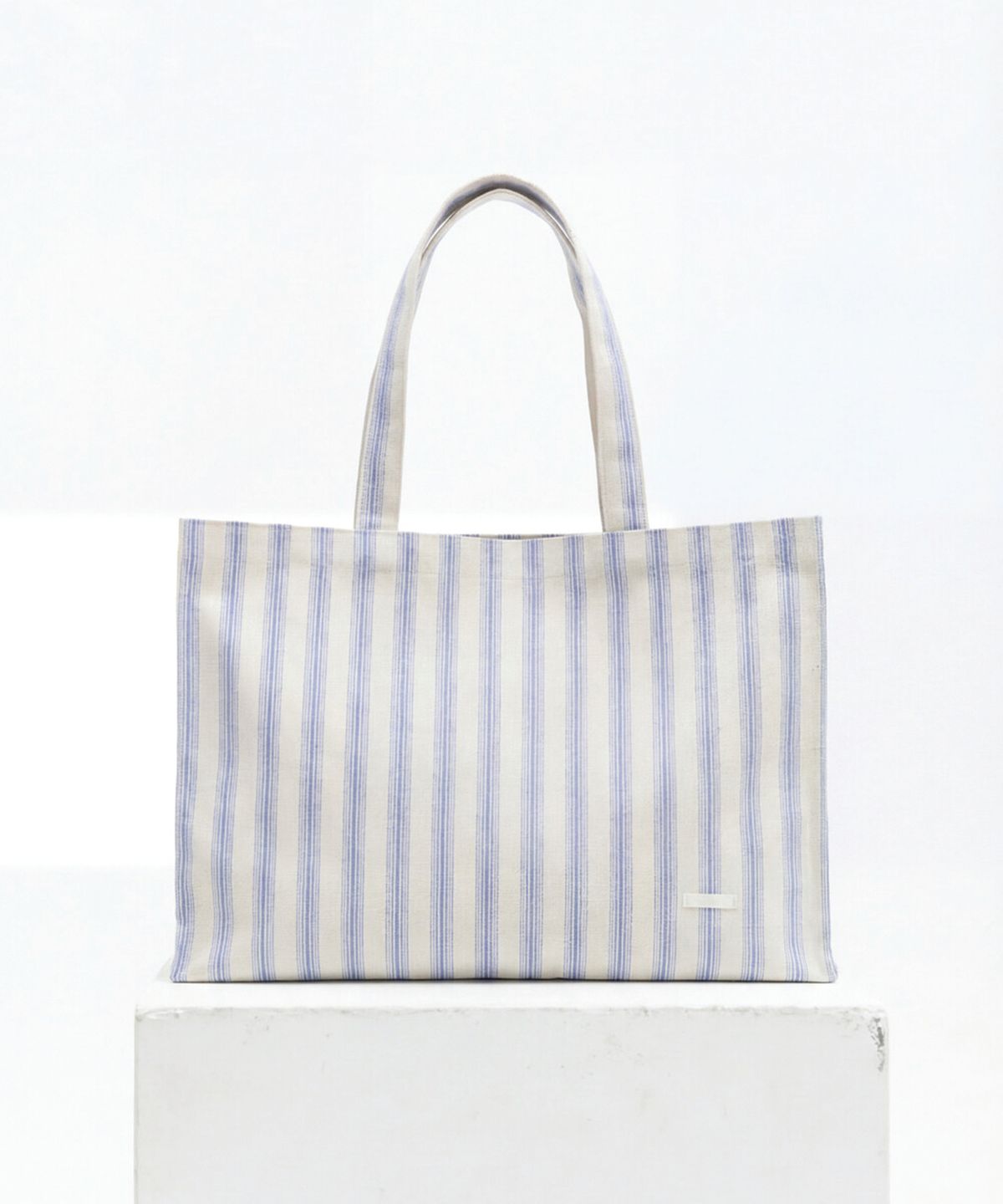 윈더(WINDER) MARKET TOTE BAG - BLUE STRIPE