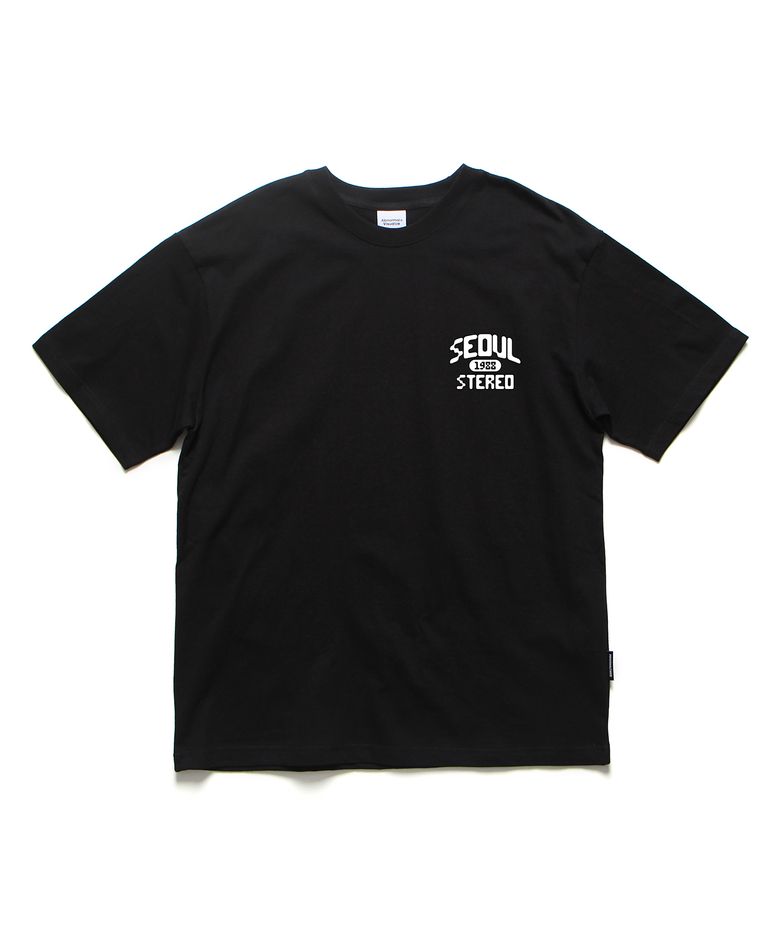 스테레오 오버핏 티셔츠 블랙 (STEREO T-SHIRT BLACK)
