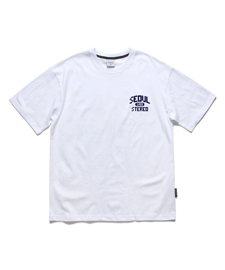 스테레오 오버핏 티셔츠 화이트 (STEREO T-SHIRT WHITE)