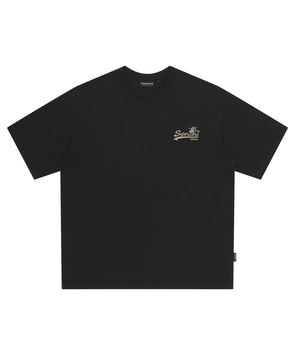 슈퍼드라이(SUPERDRY) 썸머 그래픽 티셔츠 블랙 SDUISCQ53BLK