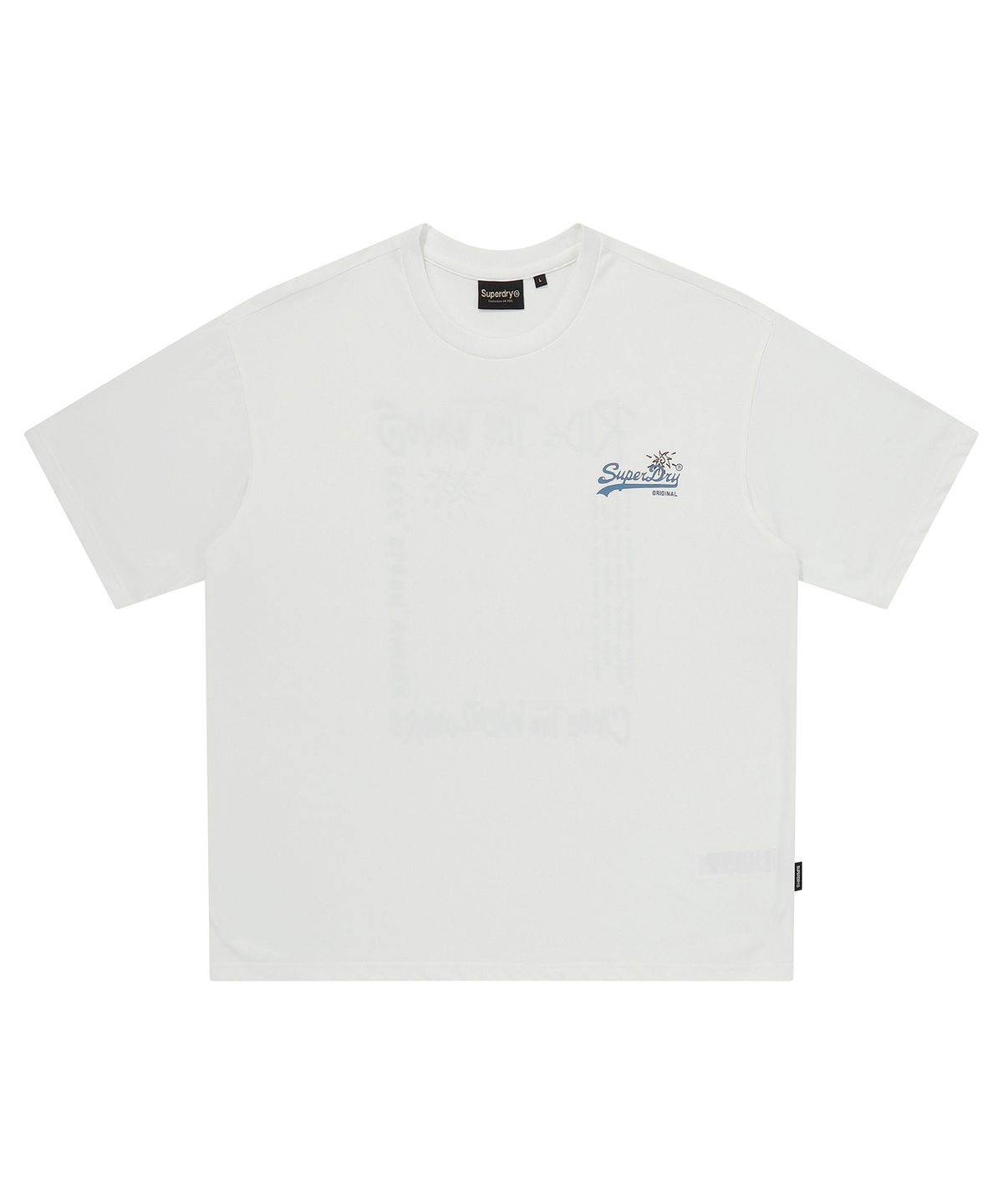 슈퍼드라이(SUPERDRY) 썸머 그래픽 티셔츠 화이트  SDUISCQ53WHT