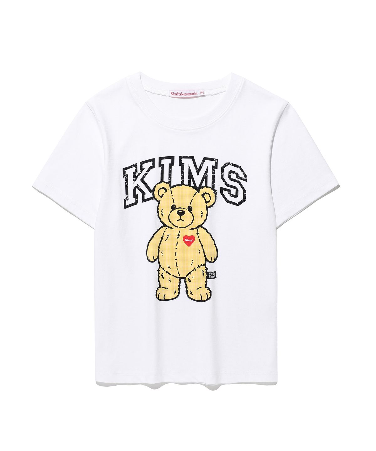 킴스 프레시 코튼 마켓(KIMS FRESH COTTON MARKET) 구피 리틀 베어 티셔츠 옐로우