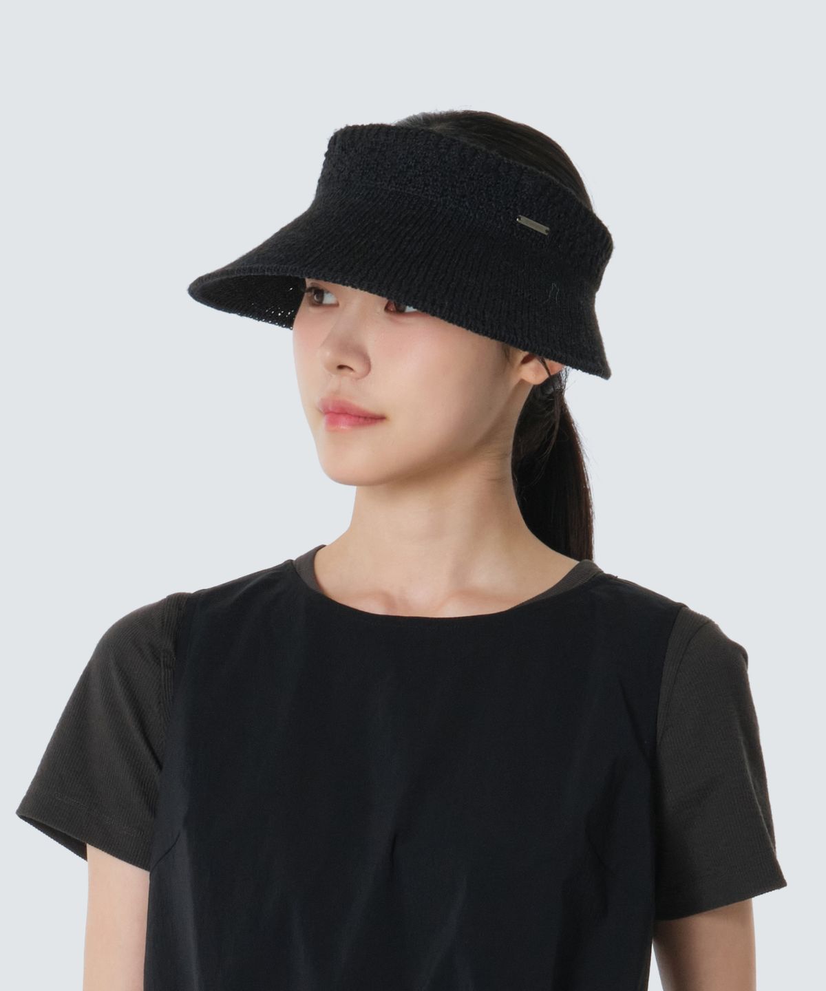 스노우피크 어패럴(SNOWPEAK APPAREL) 여성 니트 썬캡 (S26MWFKC68) Black