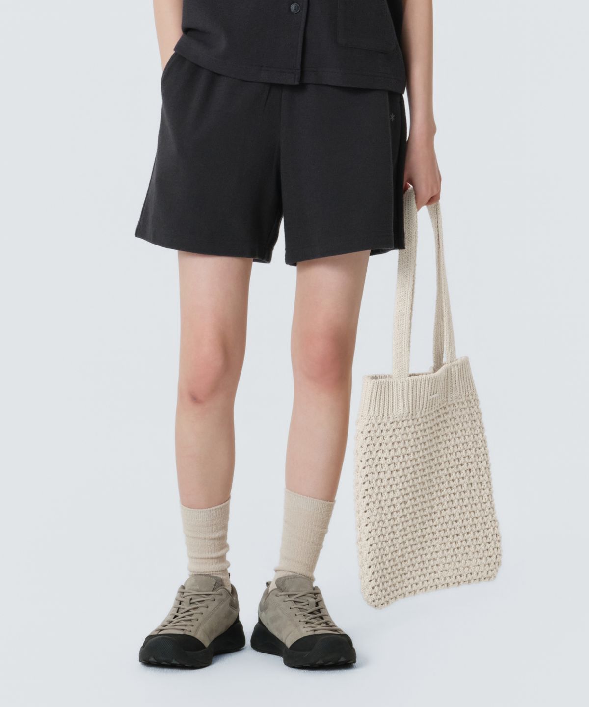 스노우피크 어패럴(SNOWPEAK APPAREL) 여성 니트백 (S26MWFBG60) Light Beige