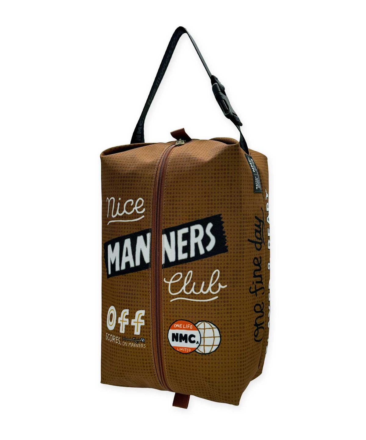 나이스 매너스 클럽(NICE MANNERS CLUB) 슈즈백 신발주머니 브라운 나이스매너스클럽