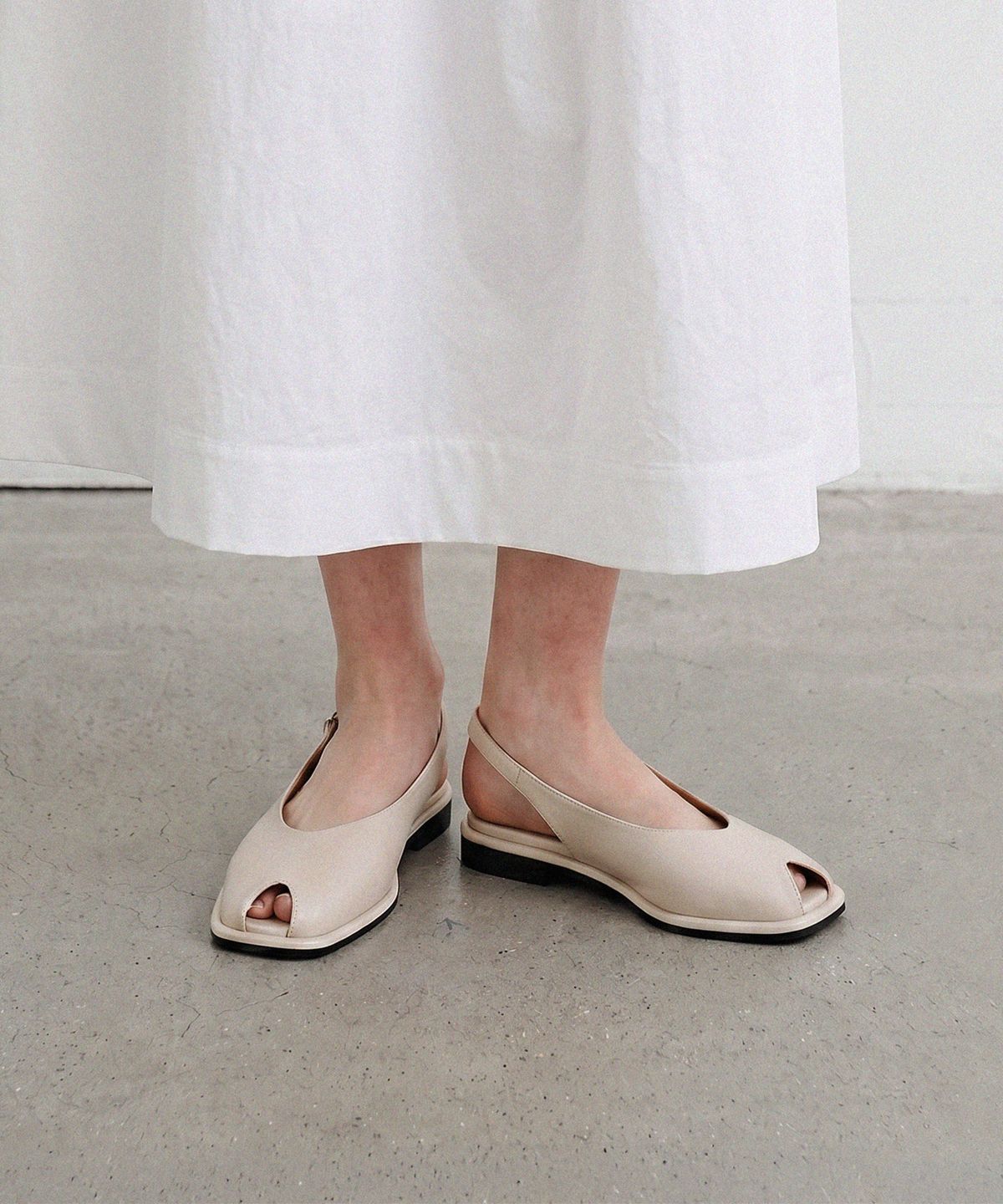 에이티티(ATT) Keyhole Slingback Flats (att6010)