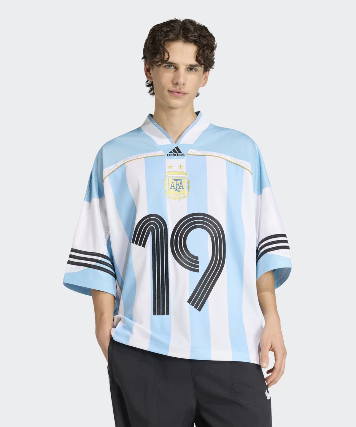 아디다스(ADIDAS) 브링백 리믹스 아르헨티나 저지 - 클리어블루 / KD5982