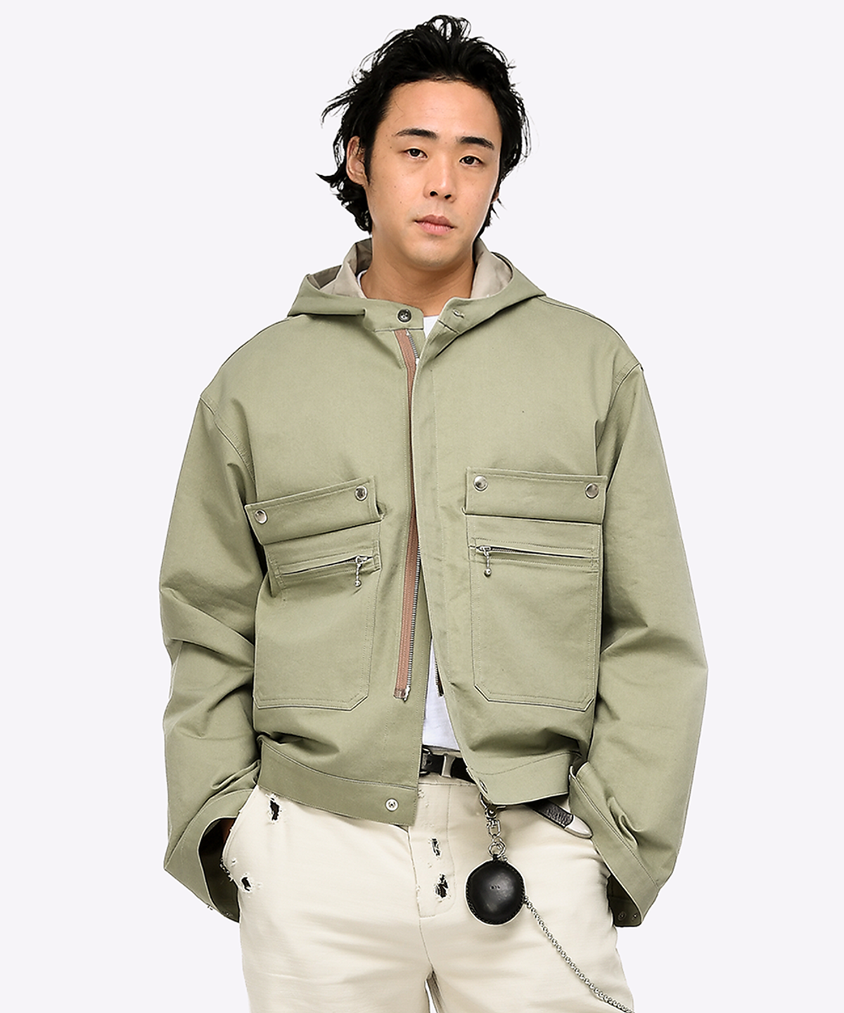 퀘스트앤게스트(QUEST&GUEST) French Army Jacket (Olive Green)