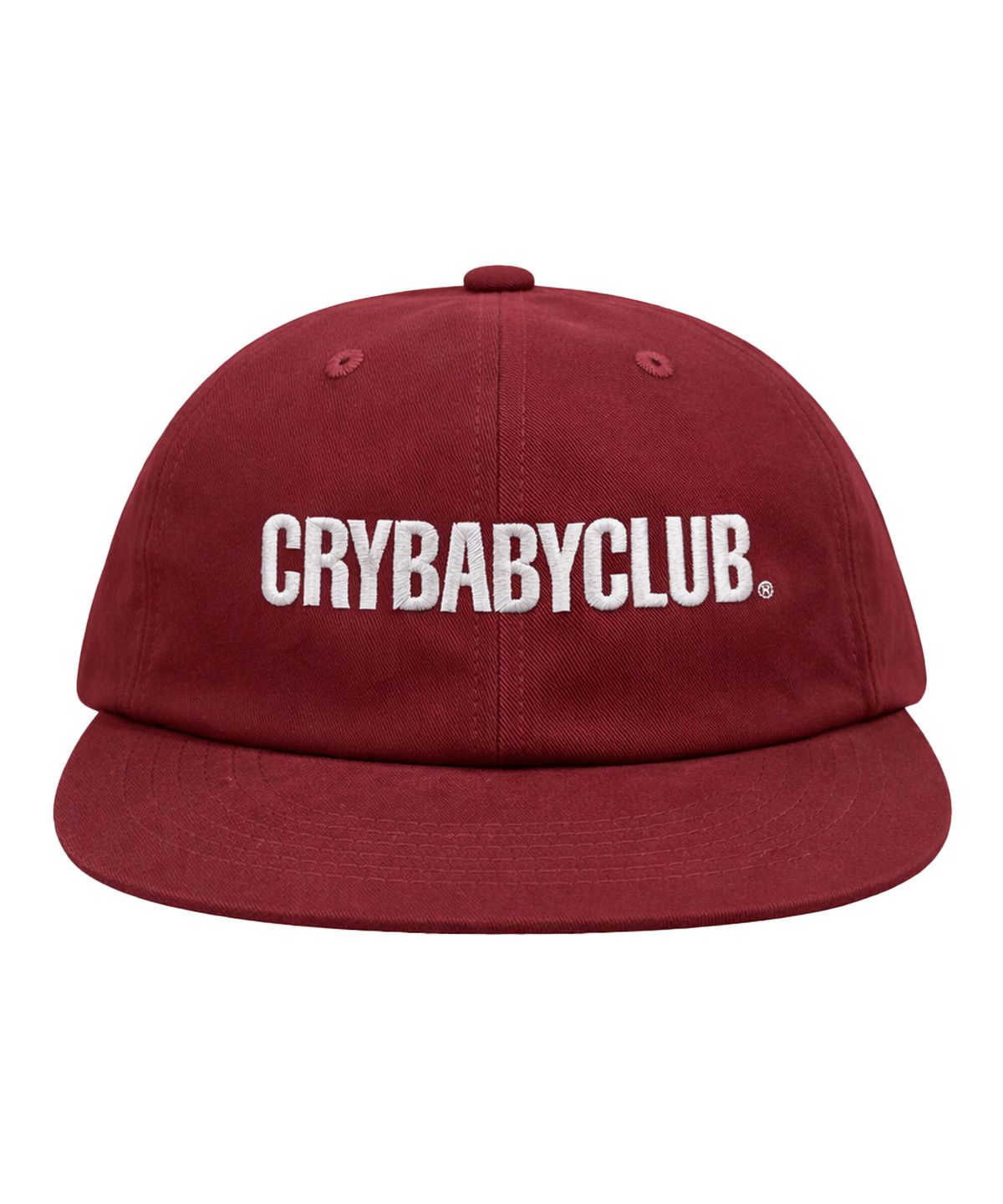 크라이베이비클럽(CRYBABYCLUB) 크베클 로고 캡_버건디