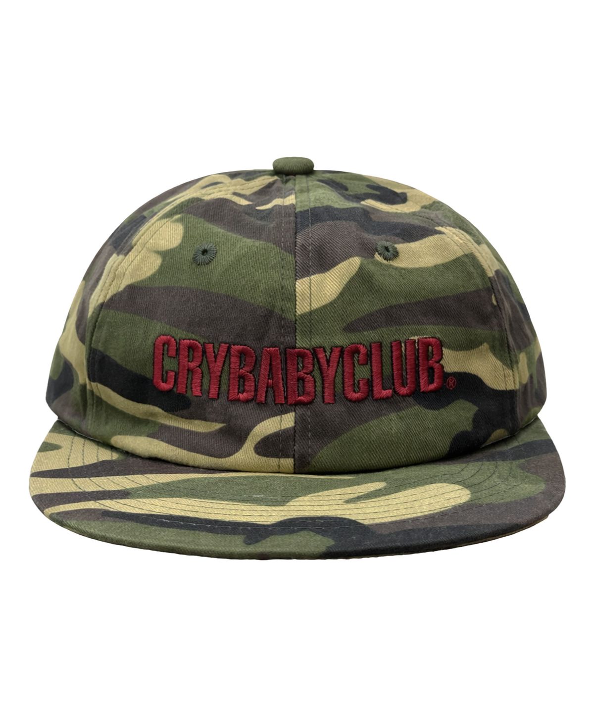 크라이베이비클럽(CRYBABYCLUB) 크베클 로고 캡_카모