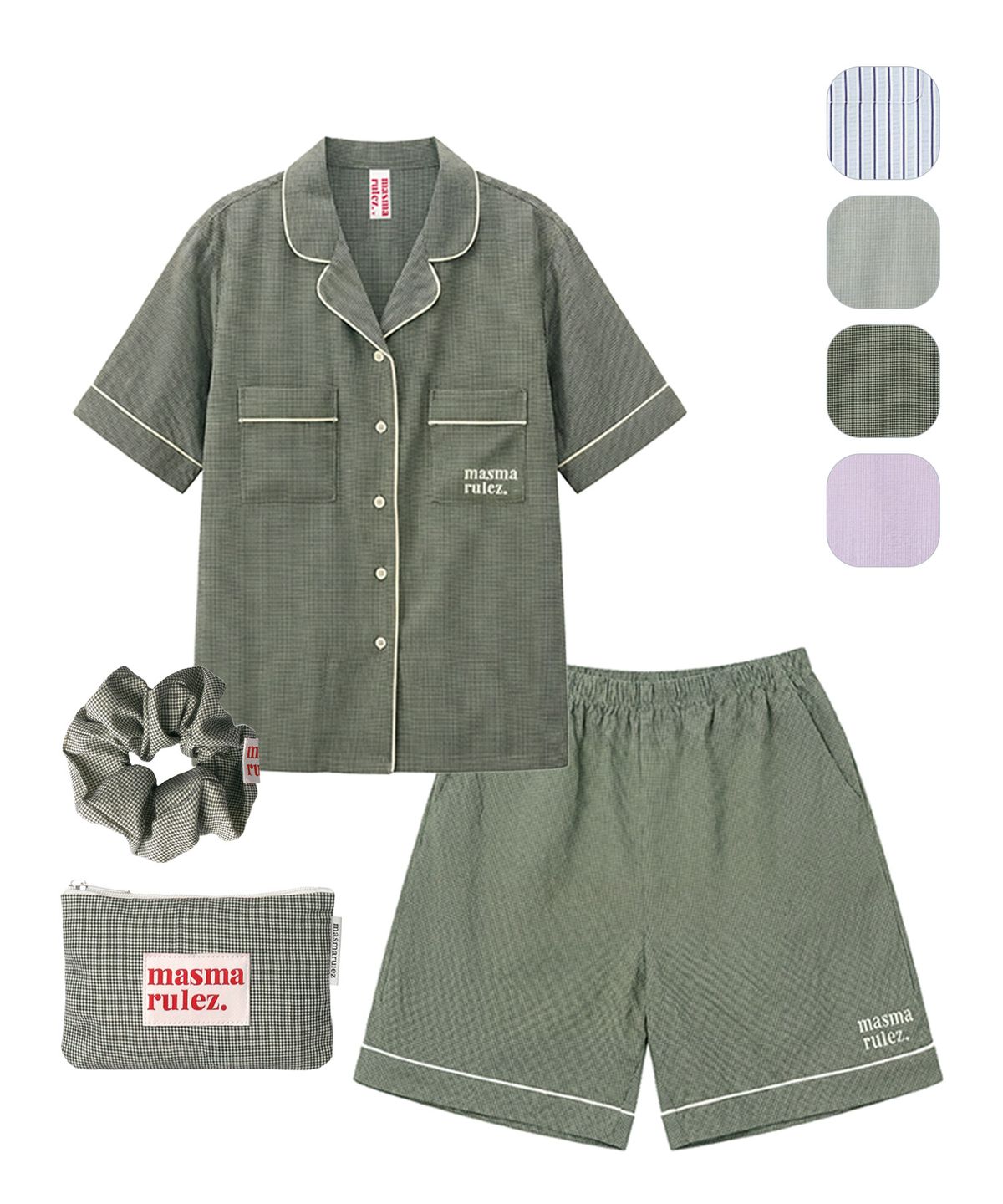 마스마룰즈 어패럴(MASMARULEZ APPAREL) [PACK] Midnight Classic Night Care Pajama Package_4 Colors