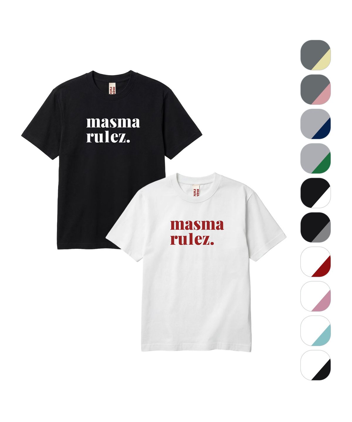 마스마룰즈 어패럴(MASMARULEZ APPAREL) [2PACK] MSMRZ Cool Cotton T-Shirt_10 Colors
