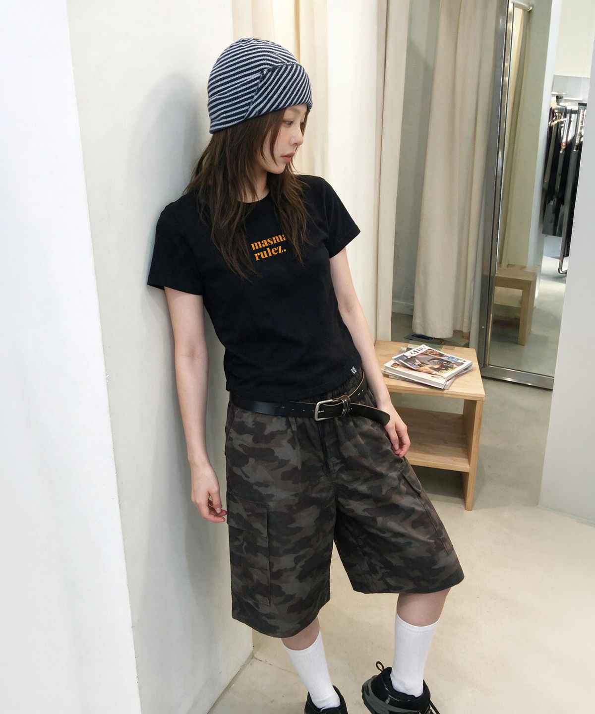 마스마룰즈 어패럴(MASMARULEZ APPAREL) MSMRZ Crop T-shirt_Black_6 Colors
