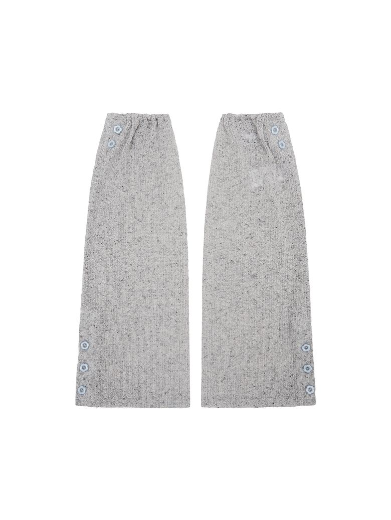 CROCHET LEG WARMER [LIGHT GREY]