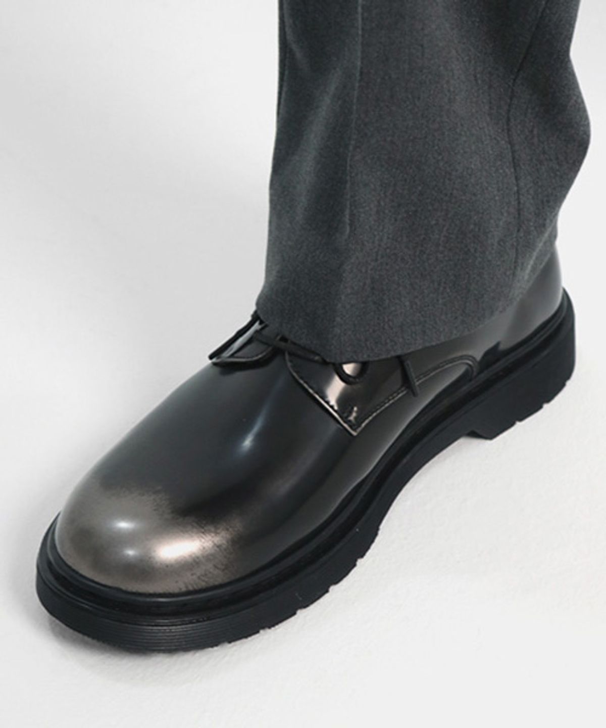 파스코로젠(PASCOROZEN) 26Paco JC1315 Header Basic Derby Shoes Iron Black 59.5