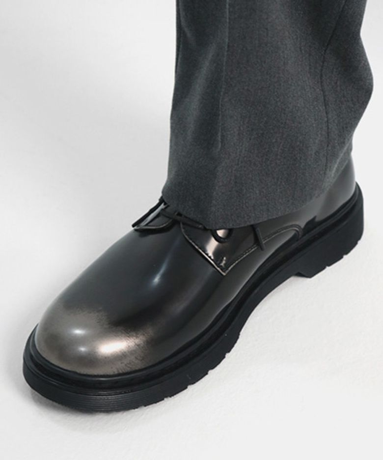 26Paco JC1315 Header Basic Derby Shoes Iron Black 59.5