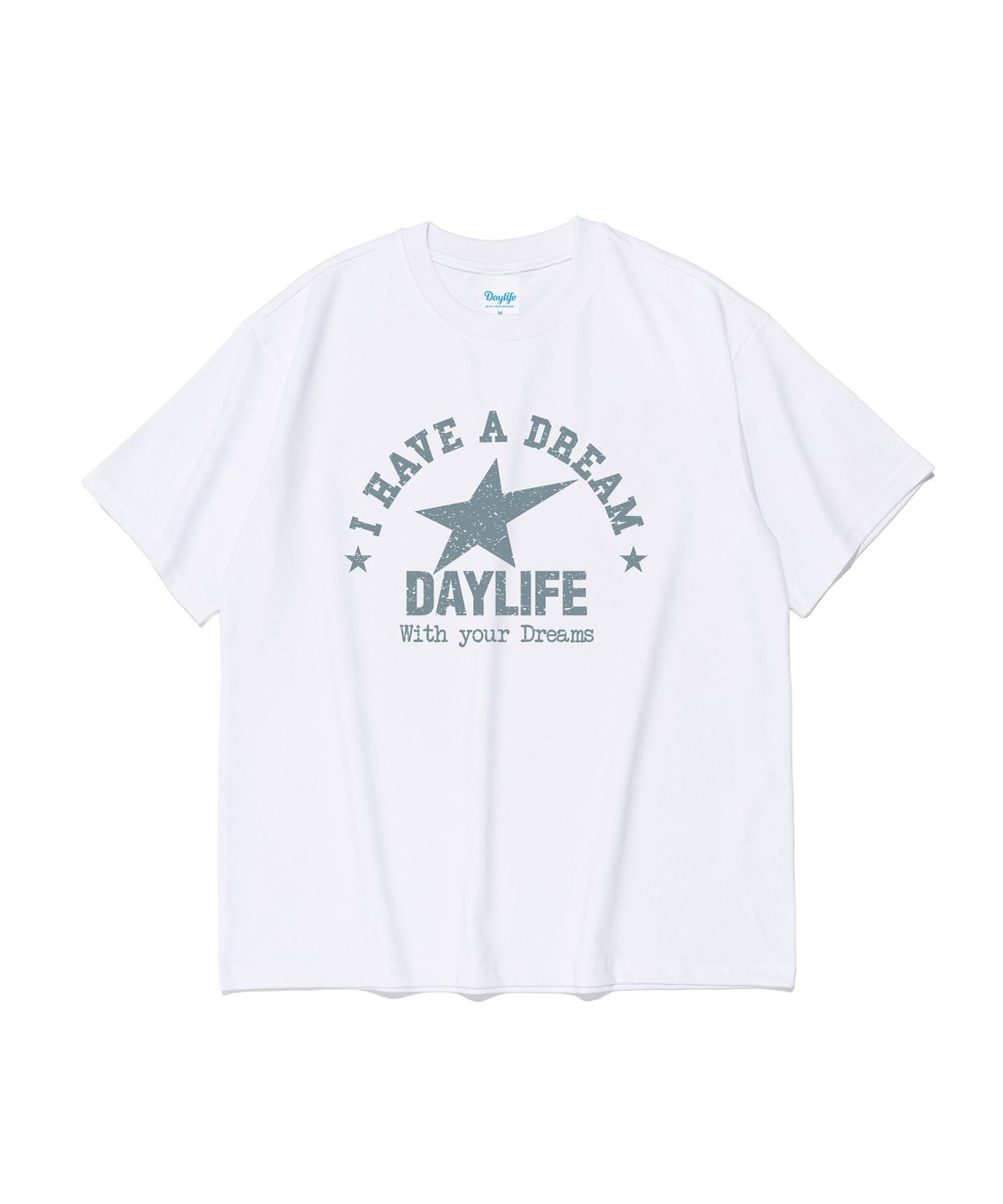 데이라이프(DAYLIFE) 드림 스타 반팔 티셔츠(화이트)