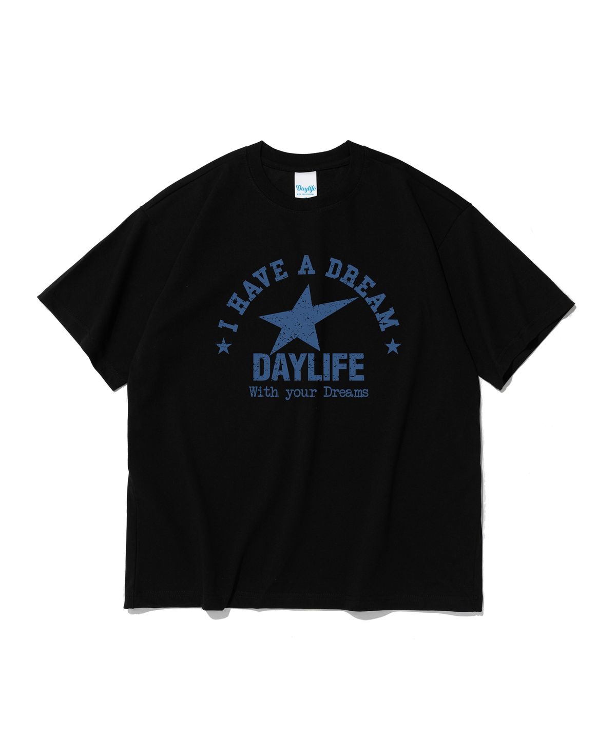 데이라이프(DAYLIFE) 드림 스타 반팔 티셔츠(블랙)