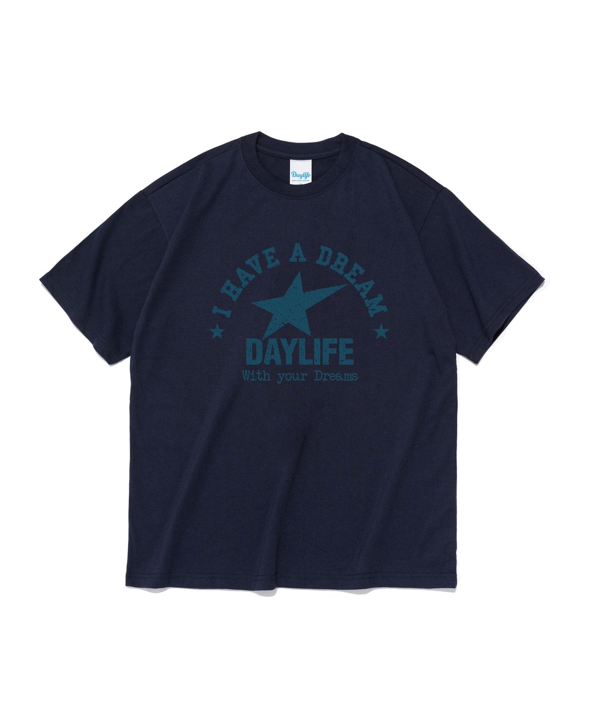 데이라이프(DAYLIFE) 드림 스타 반팔 티셔츠(네이비)