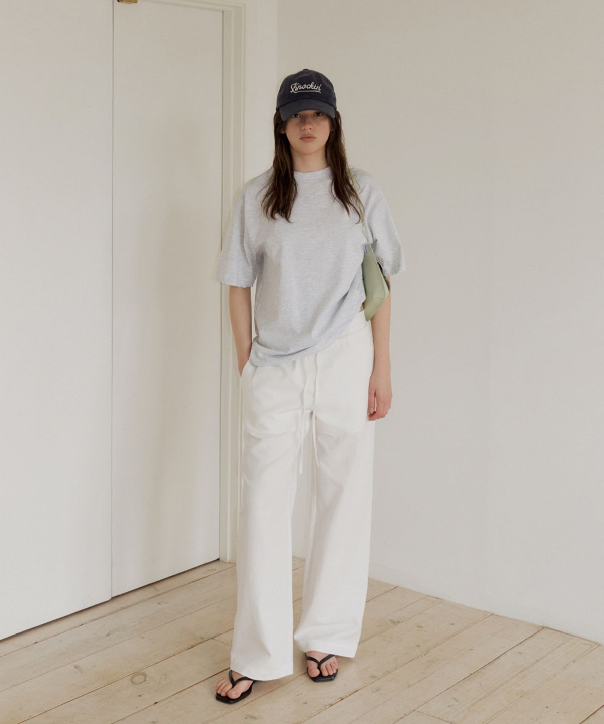 108파운드(108POUND) Linen Layer Pants_Ivory