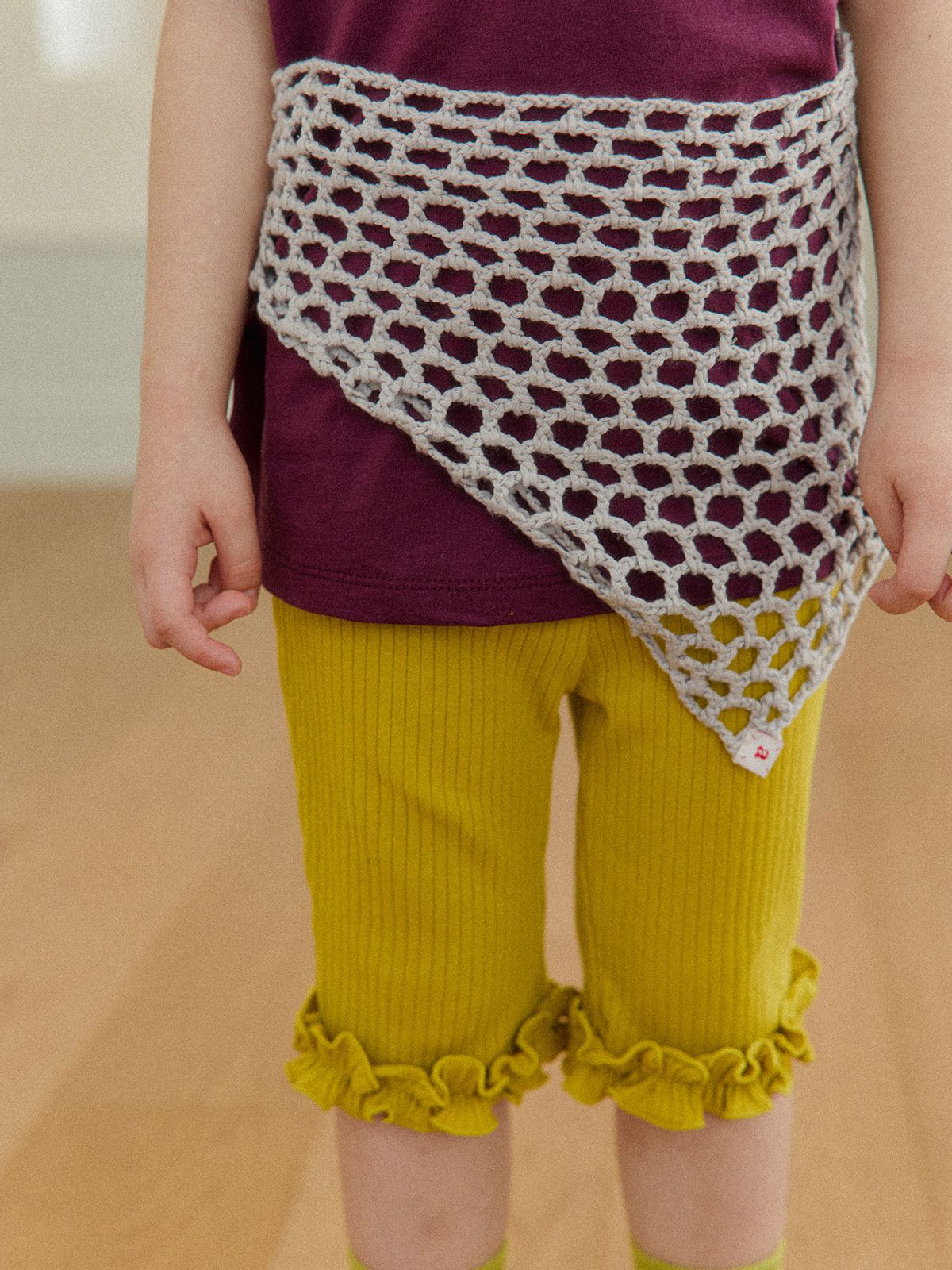 아보(AVO) DUJJONKU RUCHED LEGGINGS_MUSTARD