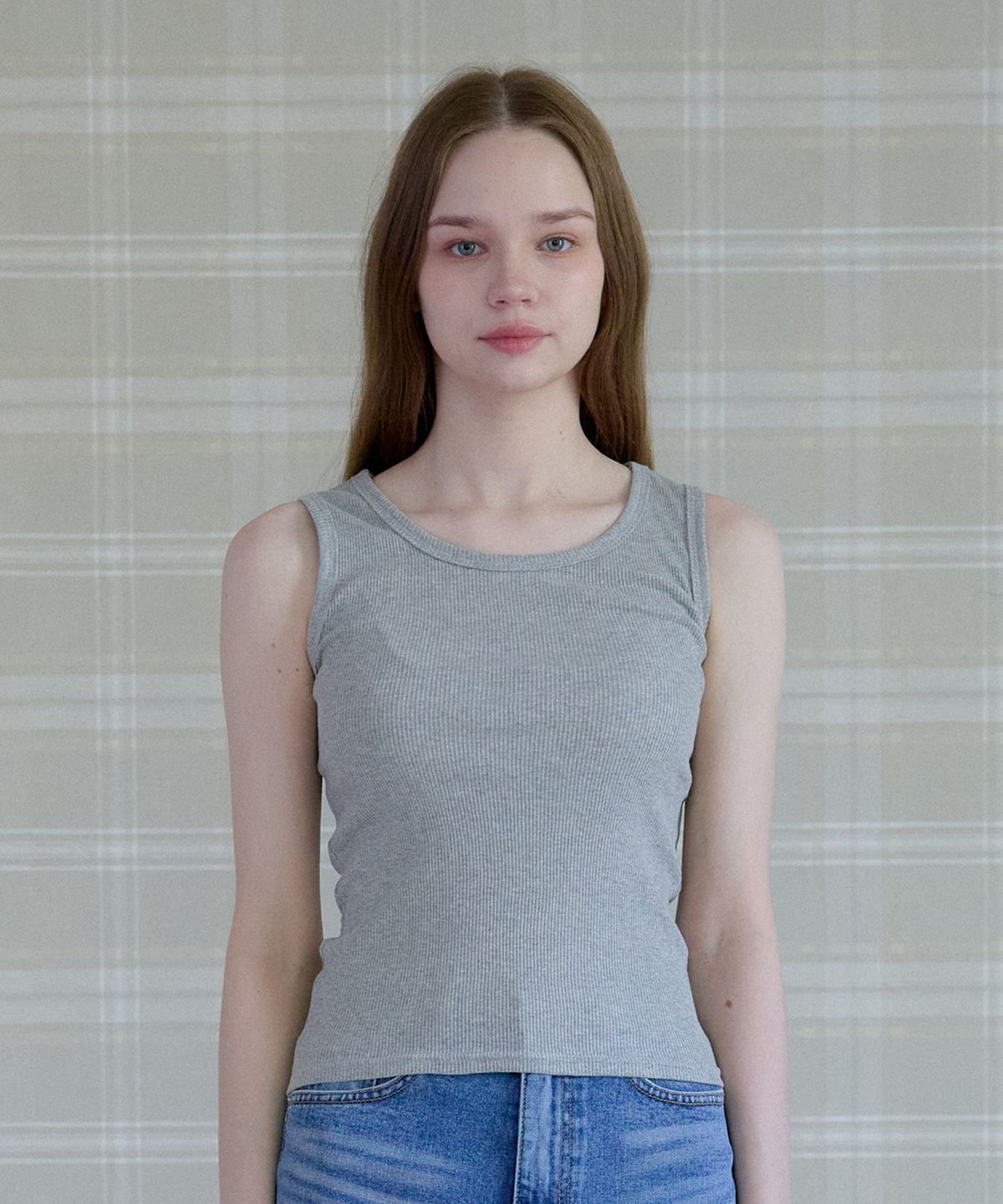 핑크파인애플(PINK PINEAPPLE) BREEZE CORE LAYER TOP_GREY