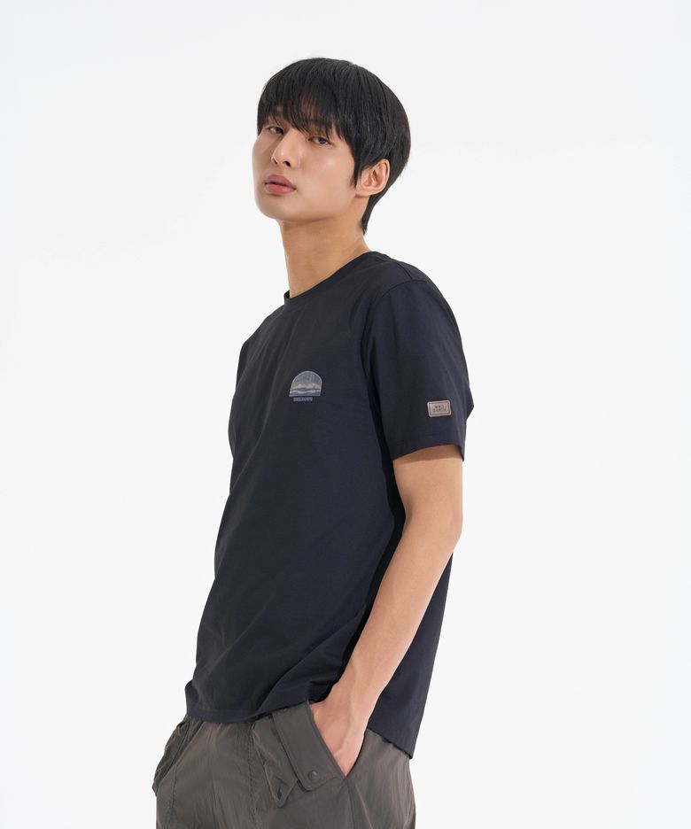 데저트 폴리콧 티셔츠 블랙