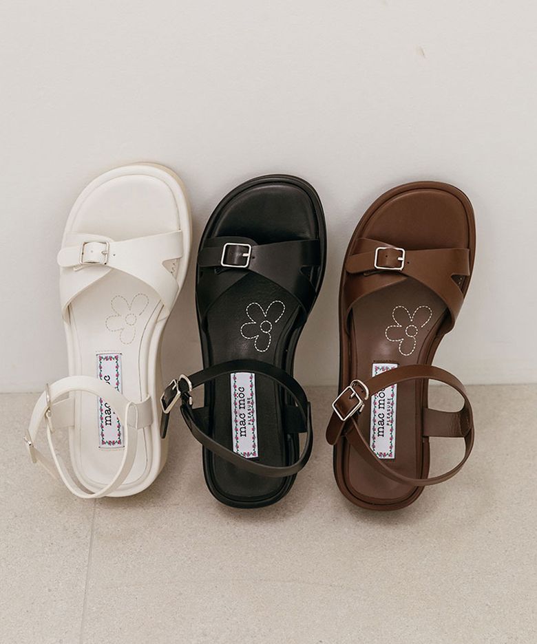 Melia 멜리아 EVA 플랫폼 버클 샌들_3colors (3cm)