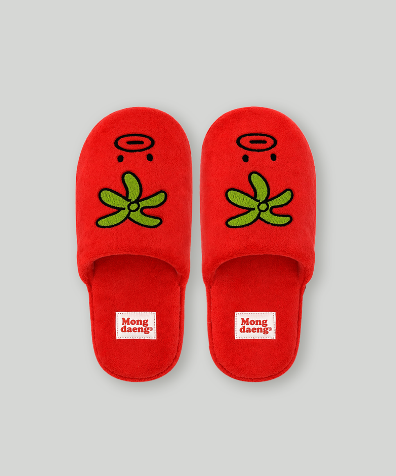 [Pre-order] Mustache Red Tomathew Room Slippers 웅이아부지 토매튜 슬리퍼