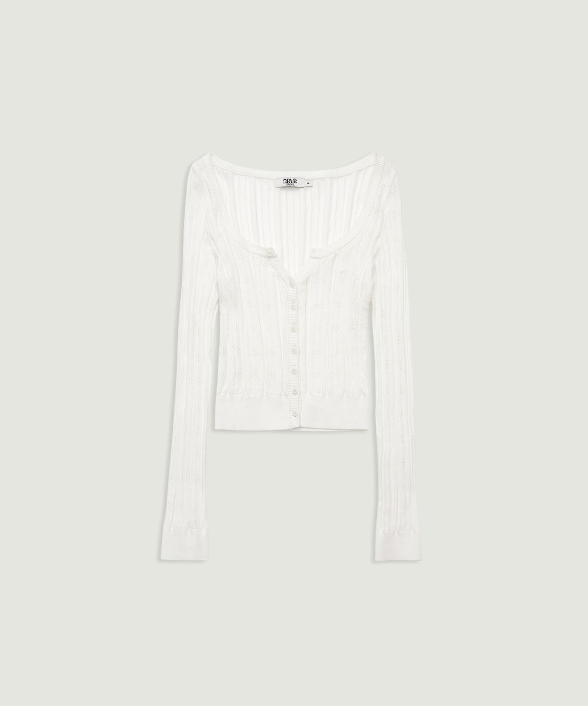 그로브(GROVE) NADINE CARDIGAN (WHITE)