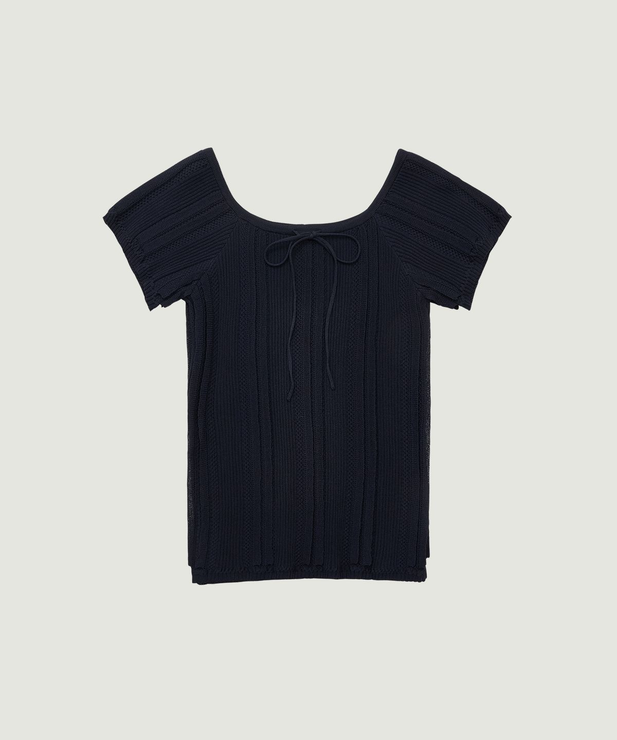 그로브(GROVE) BOWEN H/S KNIT (NAVY)