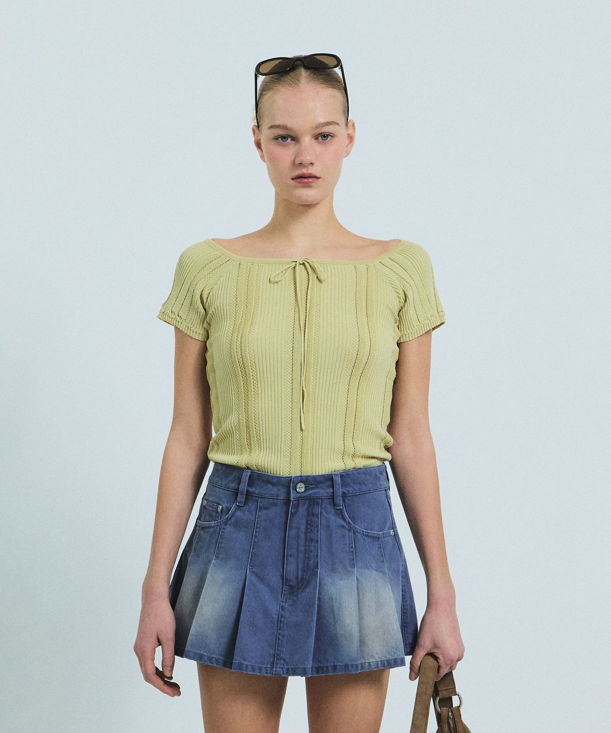 그로브(GROVE) BOWEN H/S KNIT (BEIGE)
