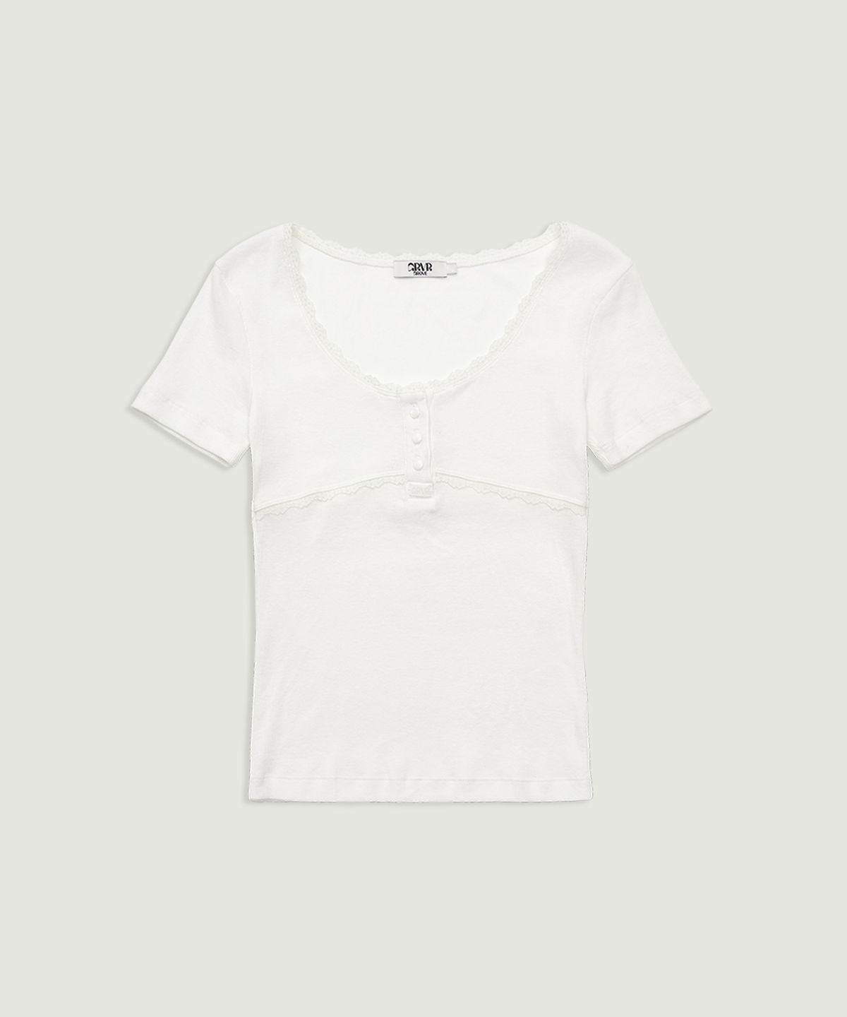 그로브(GROVE) RINA H/S T-SHIRT (WHITE)