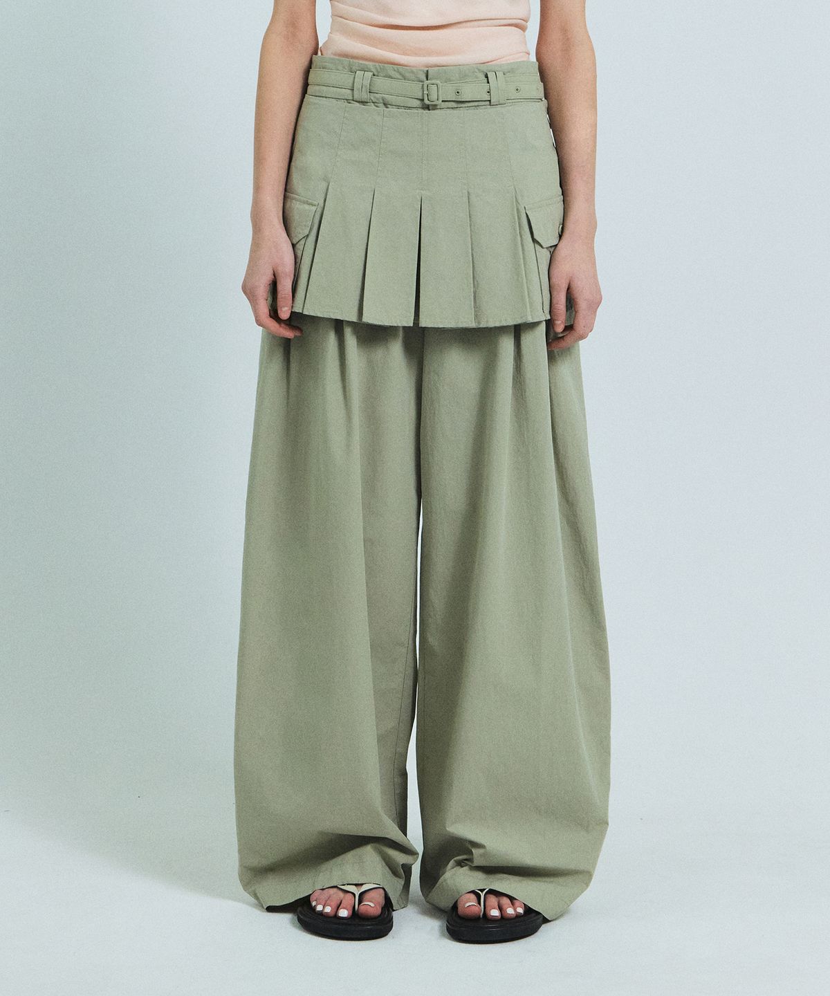 그로브(GROVE) MANON LAYERED SKIRT (BEIGE)