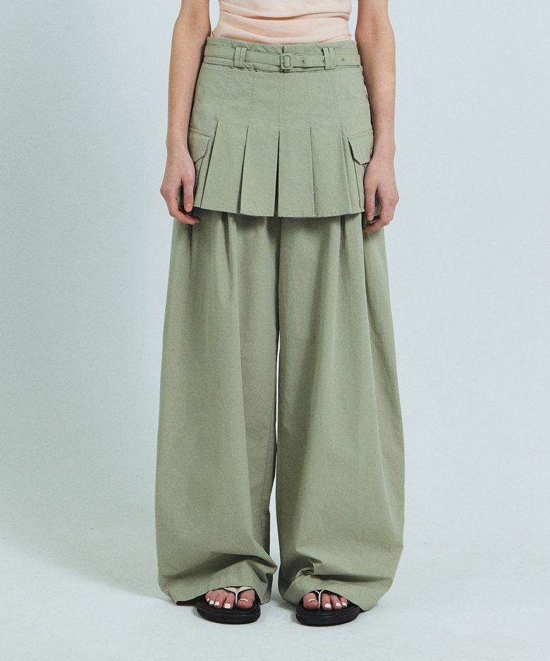 MANON LAYERED SKIRT (BEIGE)