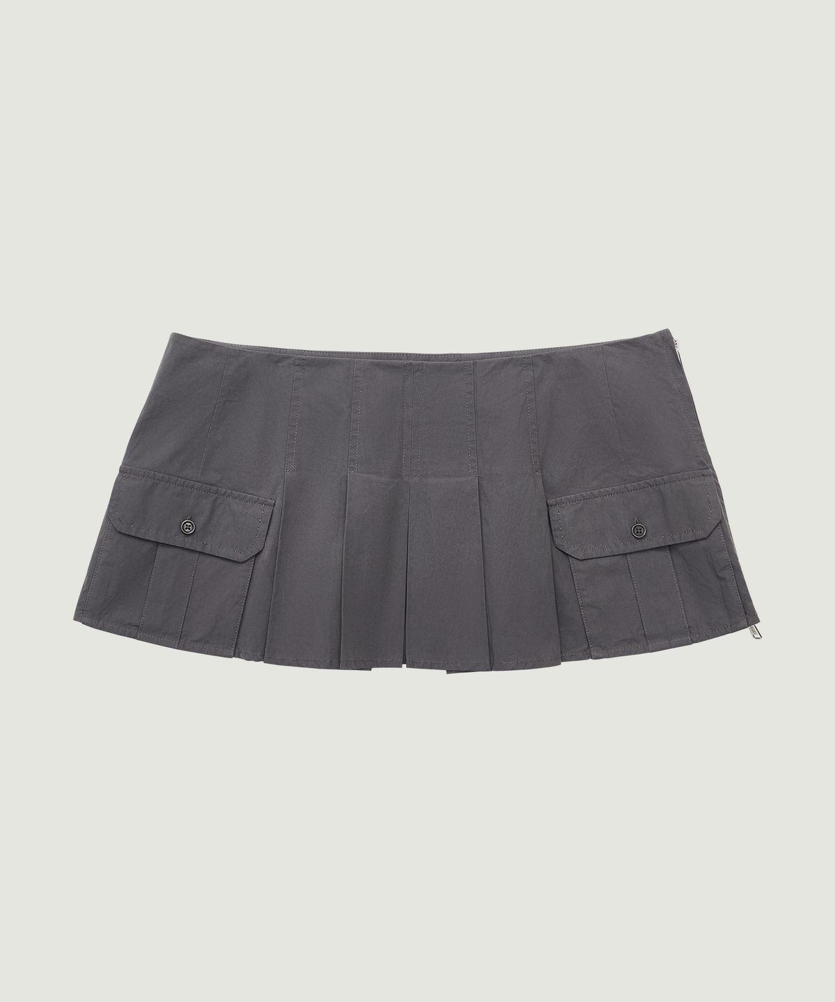 그로브(GROVE) MANON LAYERED SKIRT (CHARCOAL)