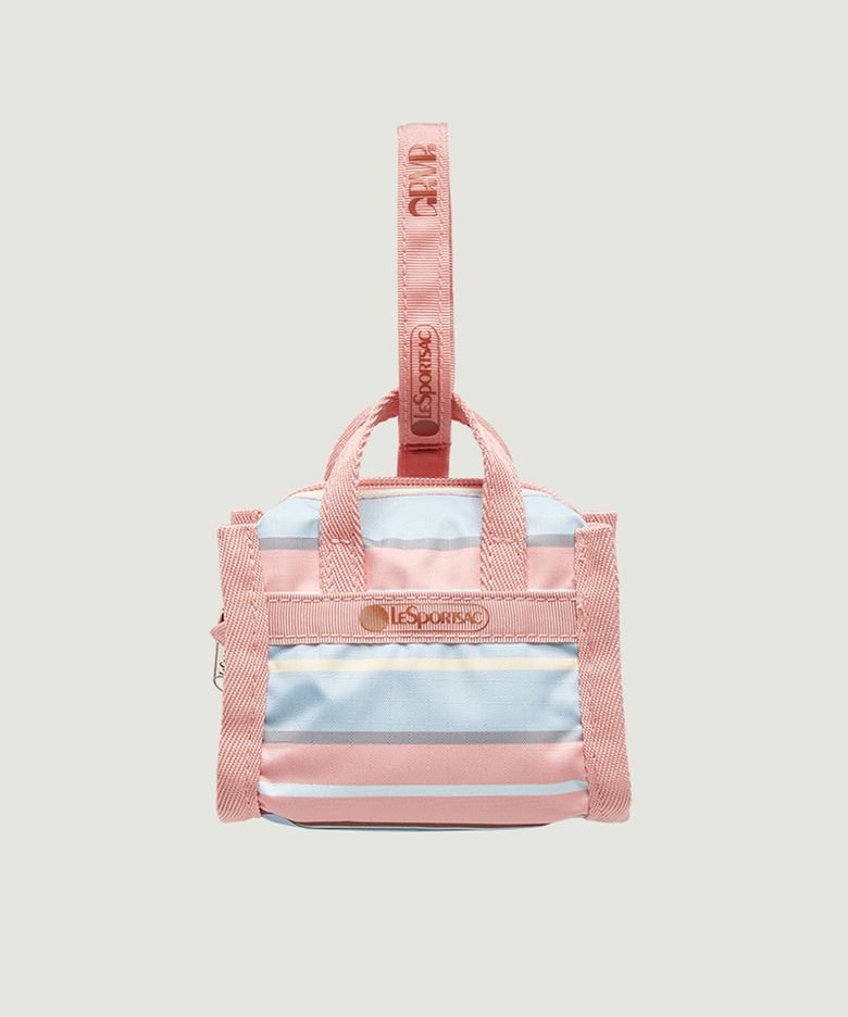 [GROVE X LESPORTSAC] GRVR STRIPE CHARM (PINK)