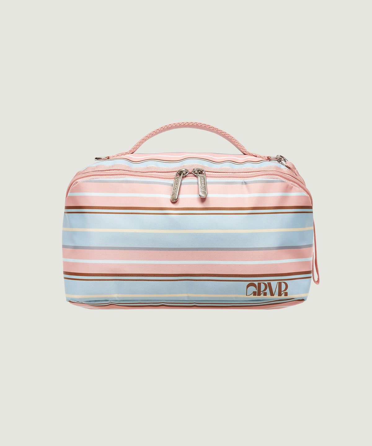 그로브(GROVE) [GROVE X LESPORTSAC] GRVR STRIPE POUCH (PINK)