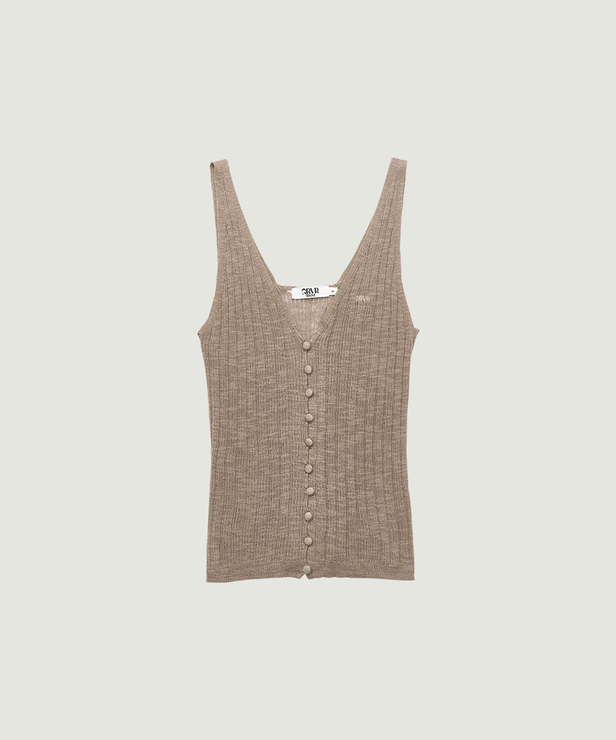 그로브(GROVE) GABY KNIT SLEEVELESS (BROWN)