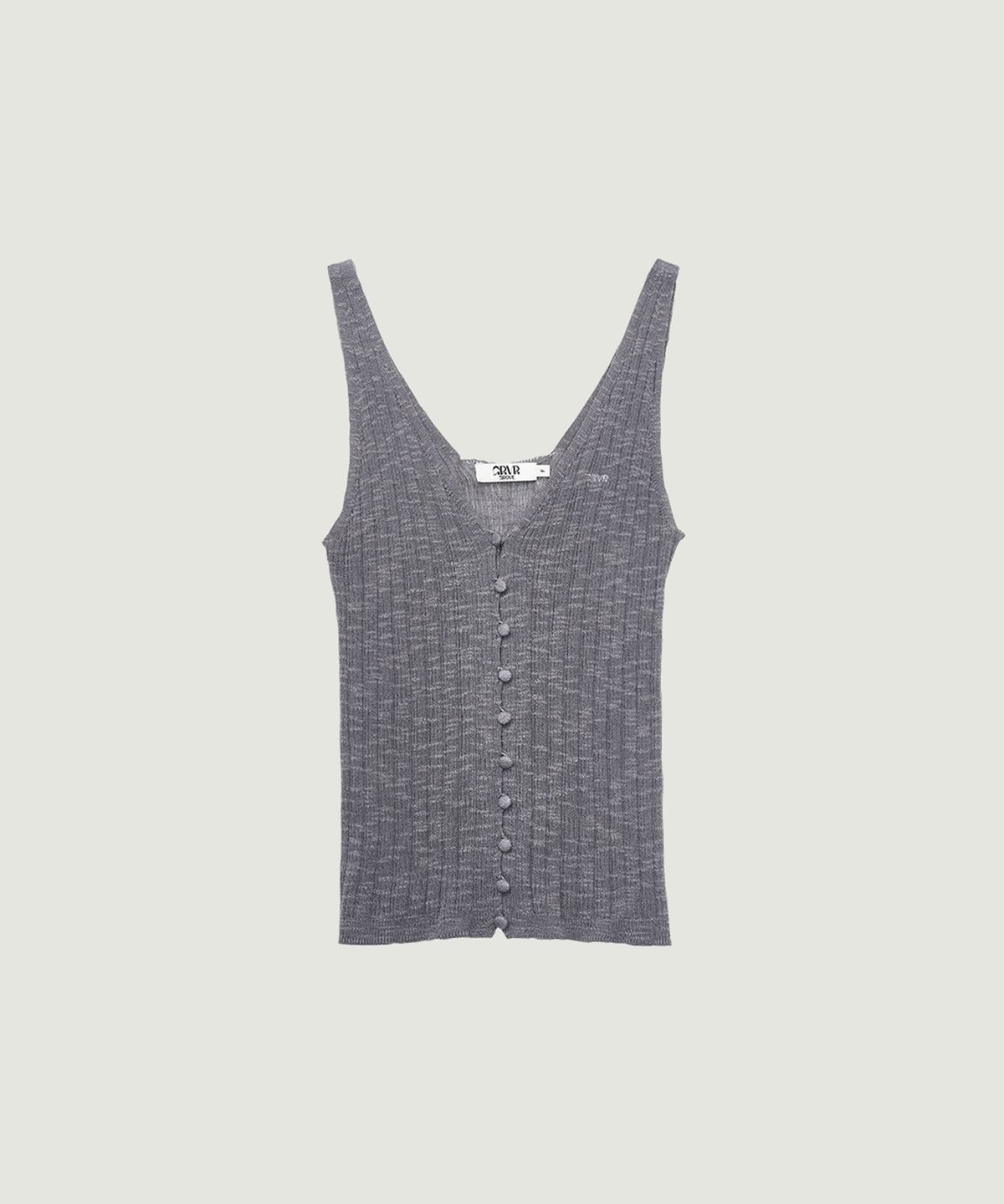 그로브(GROVE) GABY KNIT SLEEVELESS (GRAY)