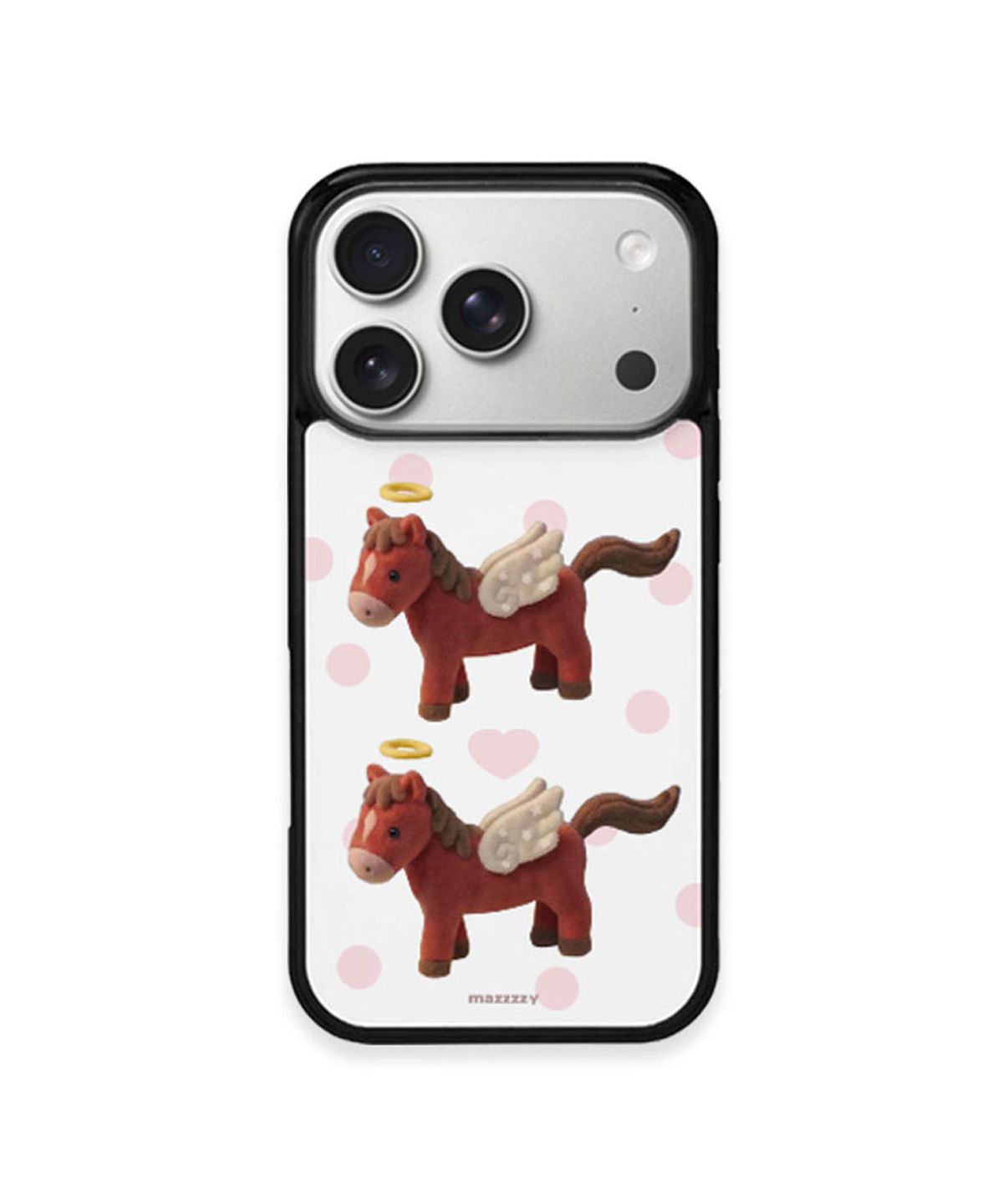 마찌(MAZZZZY) love pony glass case (White)