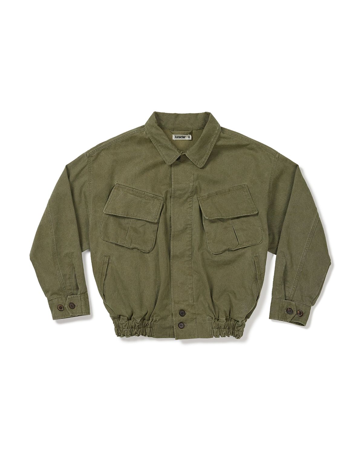카락터(KARACTOR) Quiet Trucker Jacket / Olive