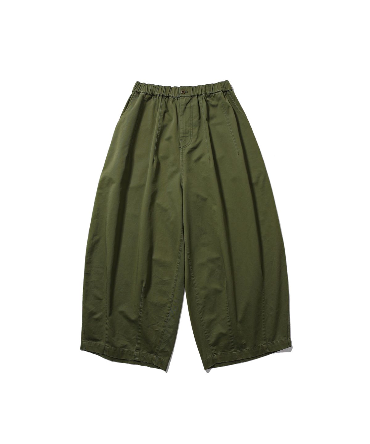 앵글런(ANGLAN) Washed Balloon Pants - Khaki