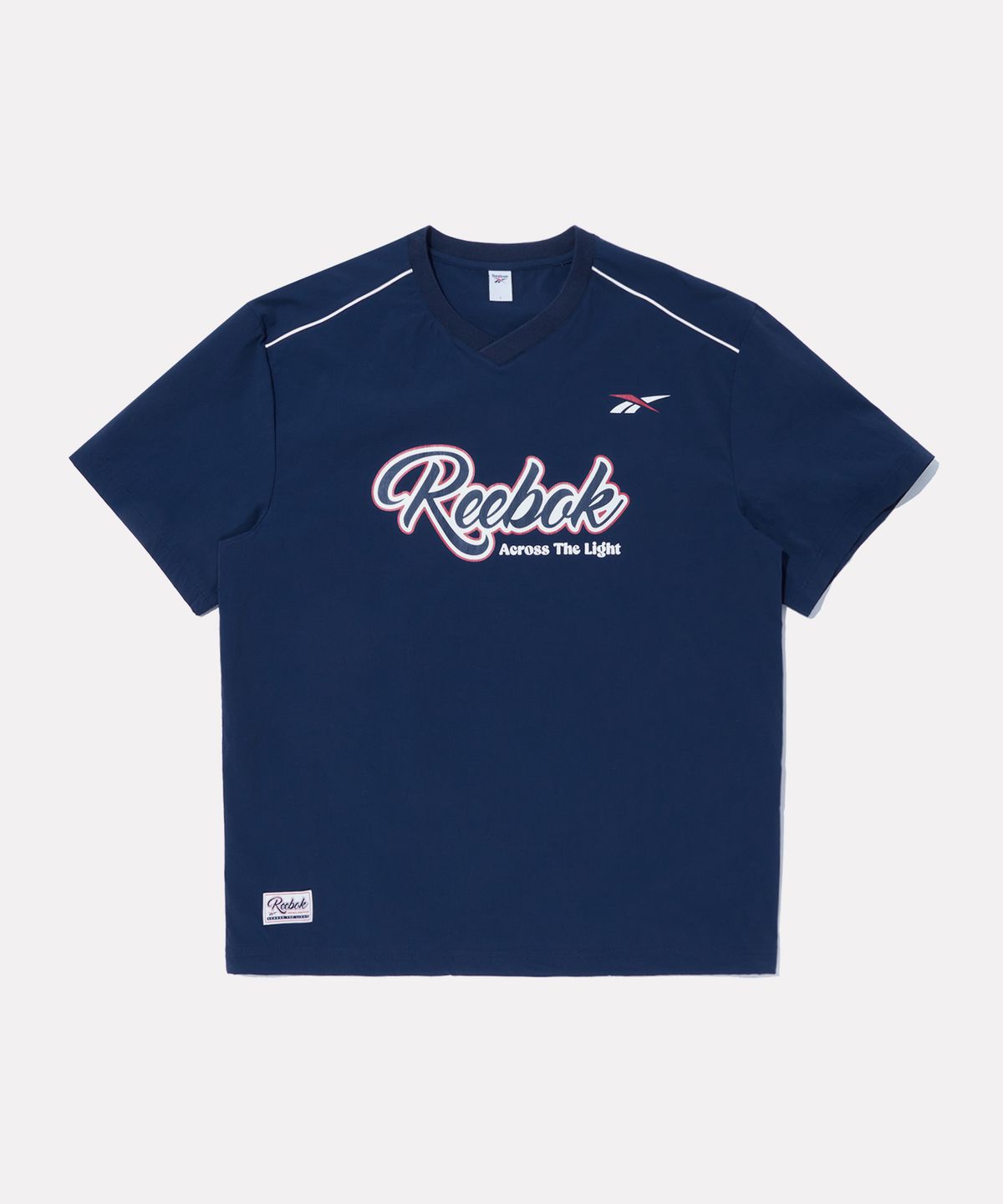 리복(REEBOK) 어센틱 로고 반팔 피스테 - 네이비