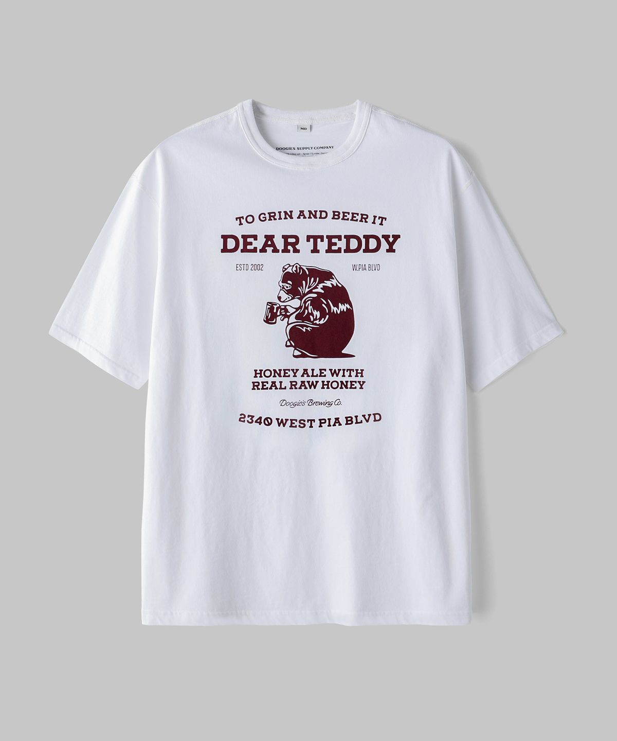 두기스 서플라이 컴퍼니(DOOGIES SUPPLY CO) Classic Short Sleeve DT Beer Bear Tee