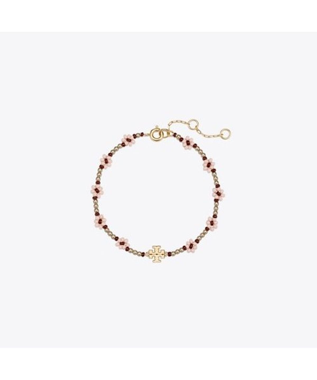 토리버치(TORYBURCH) 큐리오시티 비디드 플라워 브레이슬릿 - 라이트 핑크