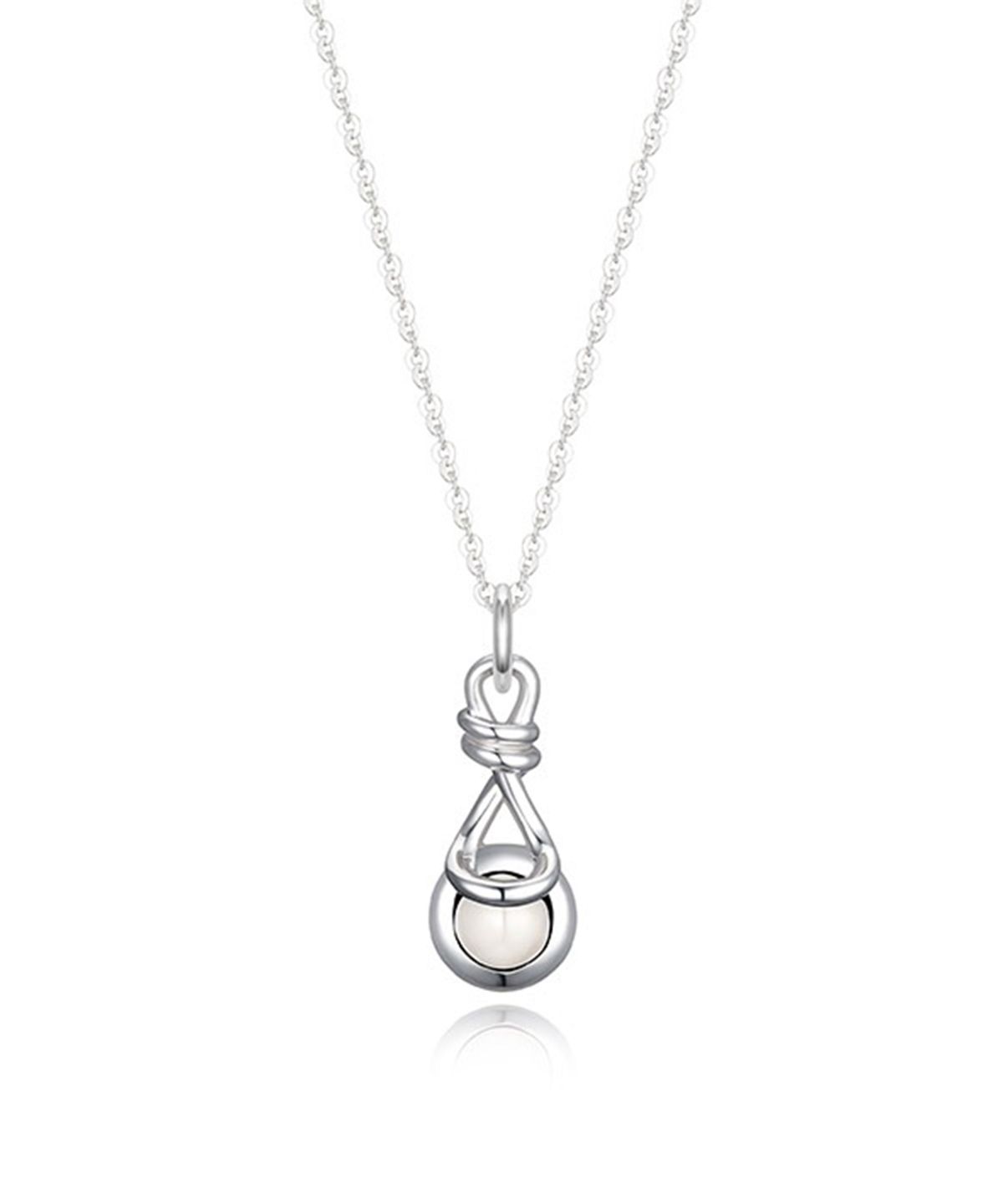 플릿(FLIT) KNOT WHITE GEMSTONE NECKLACE